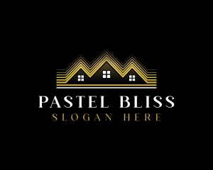 Luxury Roofing House logo design