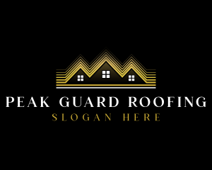 Luxury Roofing House logo design