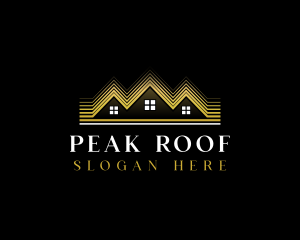 Luxury Roofing House logo design