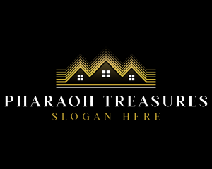 Luxury Roofing House logo design