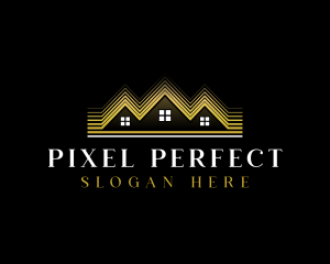 Luxury Roofing House logo design