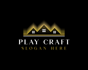 Luxury Roofing House logo design