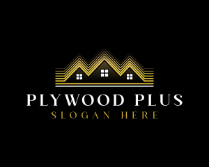 Luxury Roofing House logo design