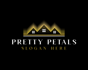 Luxury Roofing House logo design