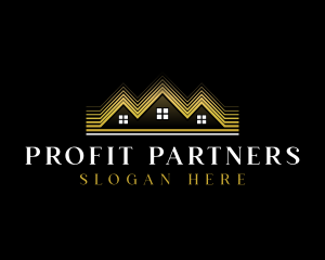 Luxury Roofing House logo design