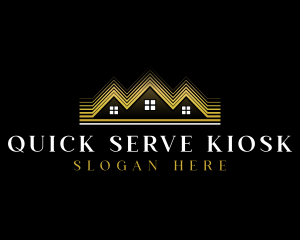 Luxury Roofing House logo design