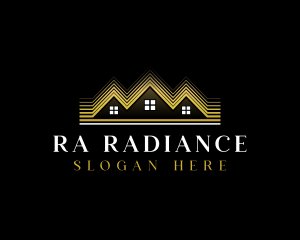 Luxury Roofing House logo design