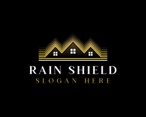 Luxury Roofing House logo design