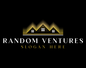 Luxury Roofing House logo design