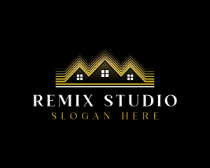 Luxury Roofing House logo design