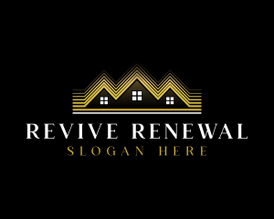 Luxury Roofing House logo design