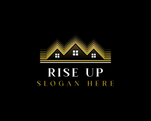 Luxury Roofing House logo design