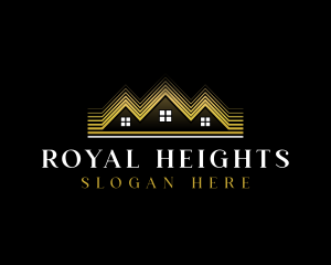 Luxury Roofing House logo design