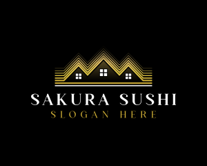 Luxury Roofing House logo design