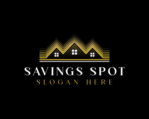 Luxury Roofing House logo design