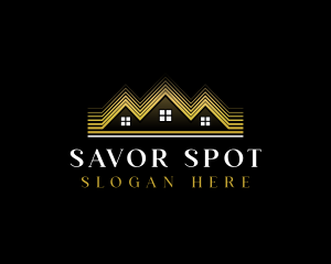 Luxury Roofing House logo design