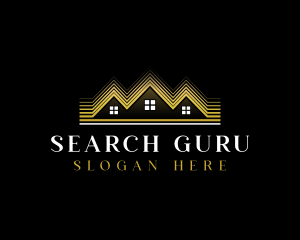 Luxury Roofing House logo design