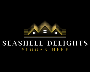 Luxury Roofing House logo design