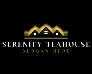 Luxury Roofing House logo design