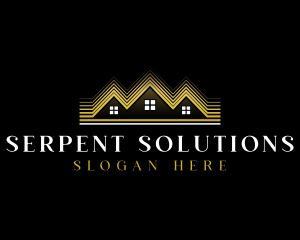 Luxury Roofing House logo design