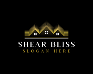 Luxury Roofing House logo design