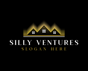 Luxury Roofing House logo design