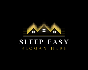 Luxury Roofing House logo design