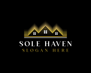 Luxury Roofing House logo design