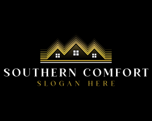 Luxury Roofing House logo design