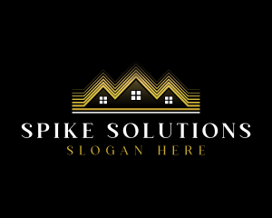 Luxury Roofing House logo design