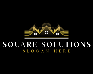 Luxury Roofing House logo design