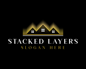 Luxury Roofing House logo design