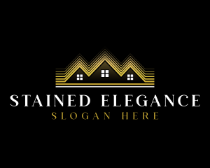 Luxury Roofing House logo design