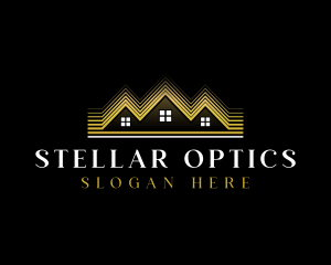 Luxury Roofing House logo design