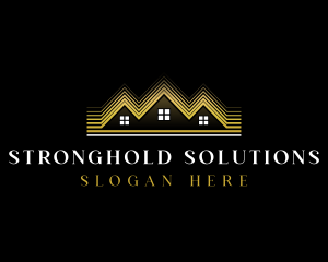 Luxury Roofing House logo design