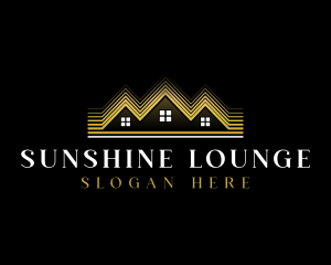 Luxury Roofing House logo design