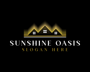 Luxury Roofing House logo design