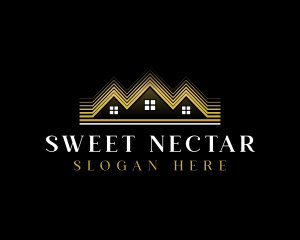 Luxury Roofing House logo design