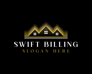 Luxury Roofing House logo design