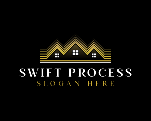 Luxury Roofing House logo design