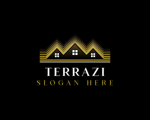 Luxury Roofing House logo design