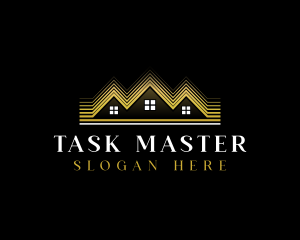 Luxury Roofing House logo design