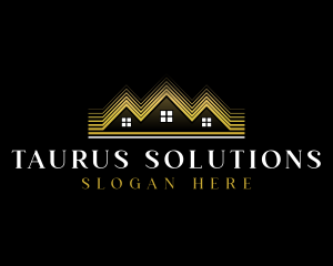 Luxury Roofing House logo design