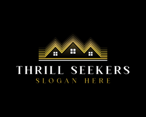 Luxury Roofing House logo design