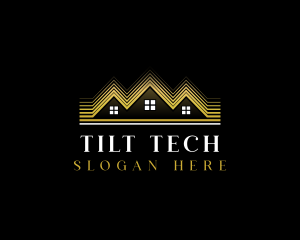 Luxury Roofing House logo design