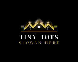 Luxury Roofing House logo design