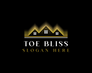 Luxury Roofing House logo design