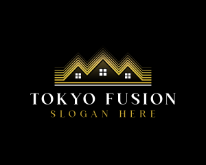 Luxury Roofing House logo design