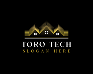 Luxury Roofing House logo design