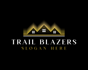 Luxury Roofing House logo design